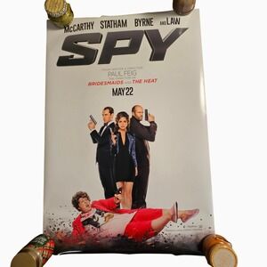 Spy 2015 Original Double Sided Movie Poster 27x40 Melissa McCarthy Jason Statham